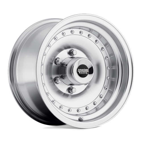 American Racing AR61 OUTLAW I, 15X10, 5X120.65, ET-38, CB83.06, MACHINED W/ CLEAR COAT