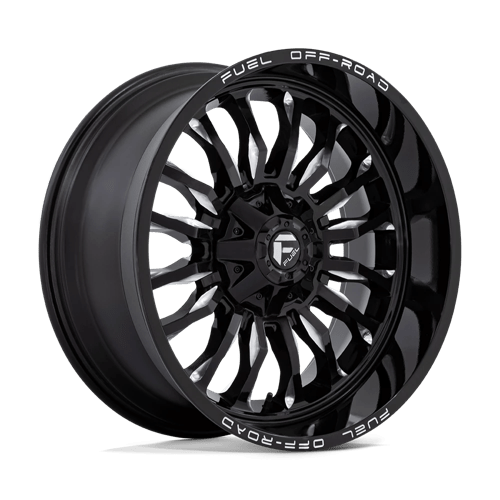 Fuel 1PC D795 ARC, 22X10, 6X135/6X139.7, ET-18, CB106.1, GLOSS BLACK MILLED