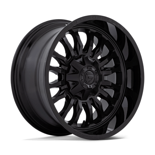 Fuel 1PC D796 ARC, 20X10, 6X135/6X139.7, ET-18, CB106.1, MATTE BLACK W/ GLOSS BLACK LIP