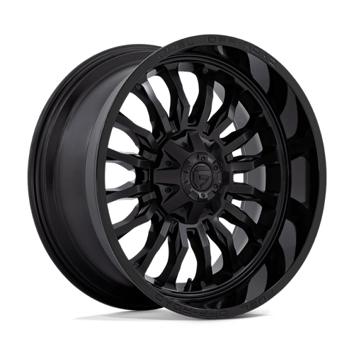 Fuel 1PC D796 ARC, 22X10, 6X135/6X139.7, ET-18, CB106.1, MATTE BLACK W/ GLOSS BLACK LIP