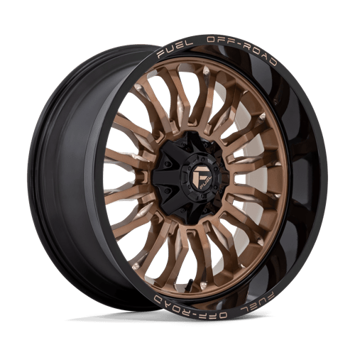 Fuel 1PC D797 ARC, 22X10, 6X135/6X139.7, ET-18, CB106.1, PLATINUM BRONZE W/ BLACK LIP