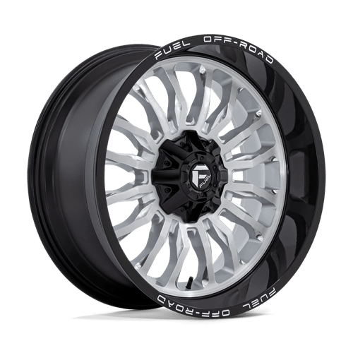 Fuel 1PC D798 ARC, 22X10, 6X135/6X139.7, ET-18, CB106.1, SILVER BRUSH FACE W/ BLK LIP