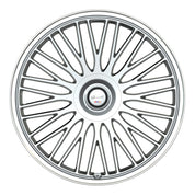 Gianelle Aria, Deep Profile, 24x10, 6x139.7, ET15, CB78.1, Silver With Machined Face/ Polished Lip