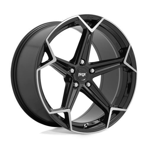 Niche 1PC N259 ARROW, 20X10.5, 5X112, ET27, CB66.56, GLOSS BLACK BRUSHED