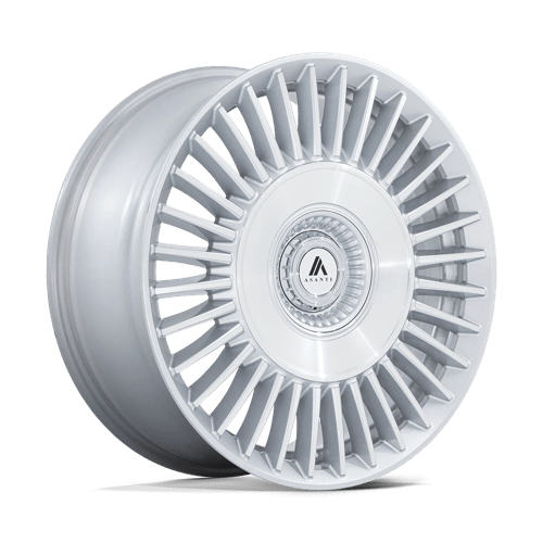 Asanti Black AB040 TIARA, 20X9, 5X115/120, ET15, CB74.1, GLOSS SILVER BRIGHT MACH FACE