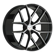 Gianelle Astra 6, Deep Profile, 22x9.5, 6x139.7, ET15, CB106.1, Machined Black