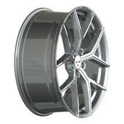 Gianelle Astra 5, Regular Profile, 22x9, 5x112, ET27, CB66.5, Machined Silver
