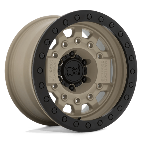 Black Rhino Hard Alloys AVENGER BEADLOCK, 17X8.5, 6X139.7, ET-30, CB112.1, DESERT SAND W/ BLACK HARDWARE 1785AVG-06140D12