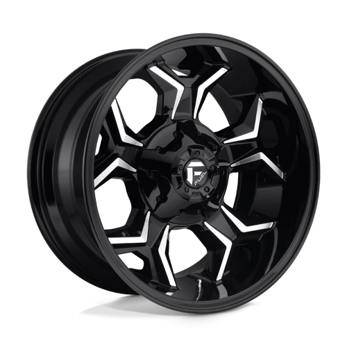 Fuel 1PC D606 AVENGER, 20X10, 8X165.1, ET-18, CB125.1, GLOSS BLACK MILLED