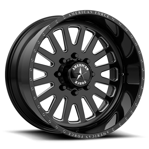 American Force AFW ATOM SS, 20X14, 6X139.7, ET-73, CB78.1, BLACK AFTFF20R78-2-20