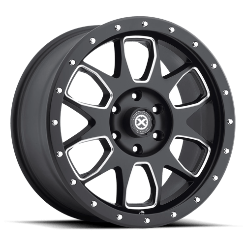 ATX Series AX196, 20X9, 6X139.7, ET45, CB93.1, SATIN BLACK W/ MILLED ACCENTS AX19629062745