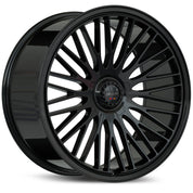 Gianelle Aria, Regular Profile, 22x10.5, 5x100 to 5x132, ET10 to 45, CB54.1 to 84.1, Gloss Black
