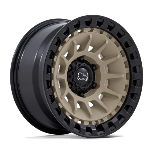 Black Rhino Hard Alloys BARRAGE, 17X8.5, 6X139.7, ET-10, CB106.1, DESERT SAND ON MATTE BLACK BR009TM17856810N