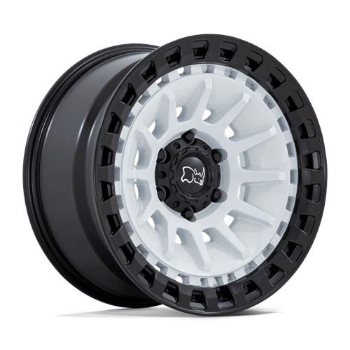 Black Rhino Hard Alloys BARRAGE, 18X9, 6X135, ET0, CB87.1, GLOSS WHITE ON MATTE BLACK BR009WM18906300