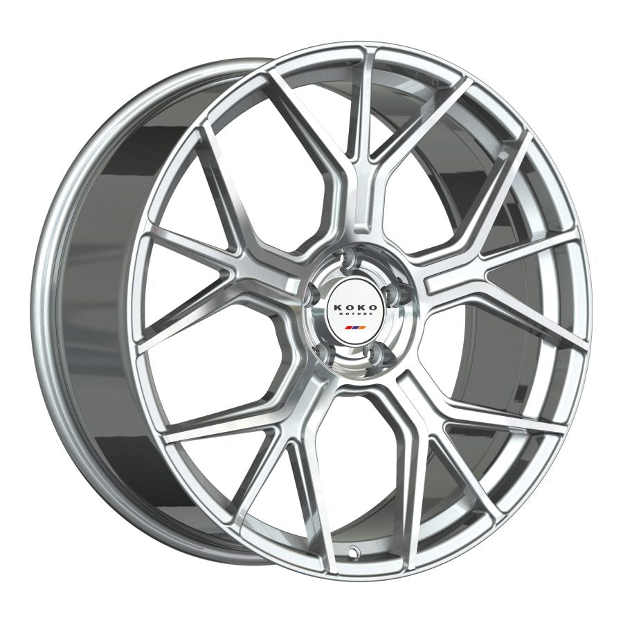 Koko Kuture Belize, 20x8.5, 5x114.3, ET35, CB73.1, Machined Silver - 2085F35KOBELMS