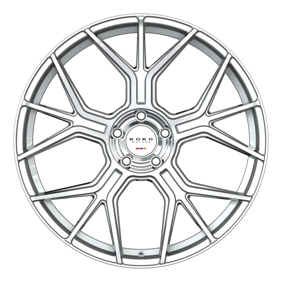 Koko Kuture Belize, Deep Profile, 20x10, 5x114.3, ET40, CB73.1, Machined Silver