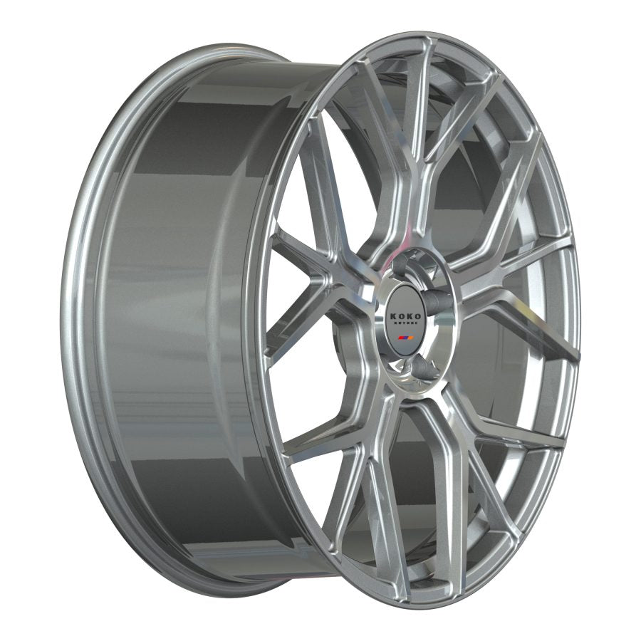 Koko Kuture Belize, Deep Profile, 20x10, 5x114.3, ET40, CB73.1, Machined Silver