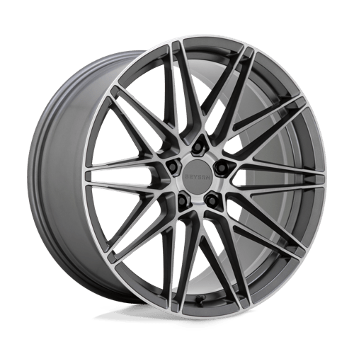 Beyern DAMON, 20X10, 5X120, ET35, CB74.1, MATTE GUNMETAL W/ BRUSHED FACE 2010DMN355120G74