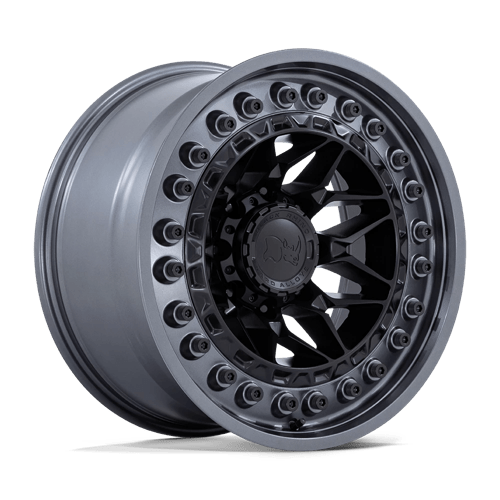 Black Rhino Hard Alloys ALPHA, 18X9, 5X127, ET0, CB71.5, MATTE BLACK W/ GUNMETAL LIP BR008MA18905000