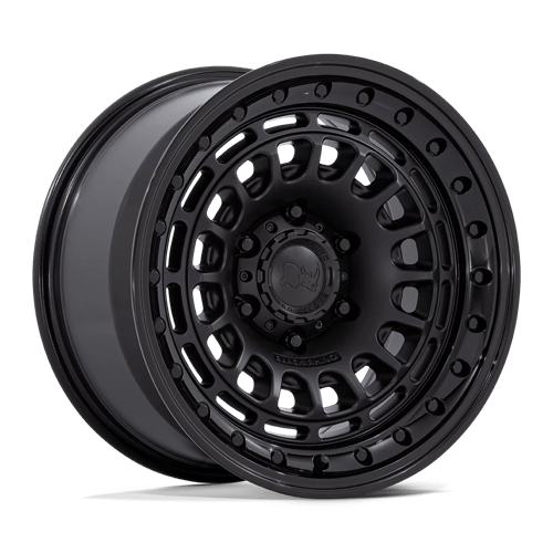 Black Rhino Hard Alloys BR014 SAHARA, 17X9, 6X135, ET-12, CB87.1, MATTE BLACK W/ GLOSS BLACK LIP BR014MB17906312N