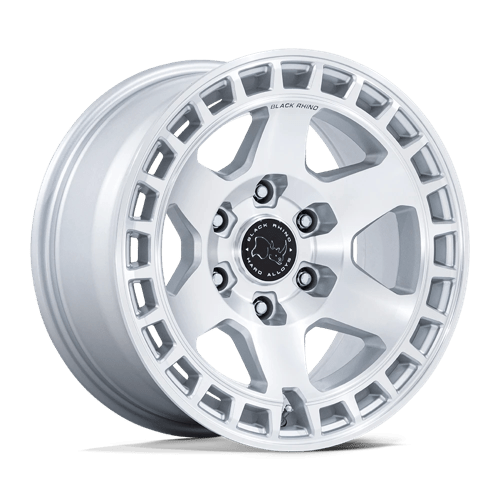 Black Rhino Hard Alloys BR022 BAHARI, 17X8.5, 6X135, ET-10, CB87.1, GLOSS SILVER W/ MACHINED FACE BR022SD17856310N