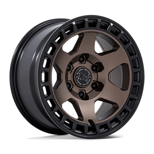Black Rhino Hard Alloys BR022 BAHARI, 17X8.5, 5X114.3, ET25, CB72.56, BURNT BRONZE W/ MATTE BLK-LP BR022ZB17851225