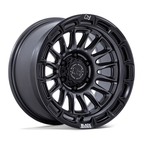 Black Rhino Hard Alloys BR025 RIVAL, 17X8.5, 6X139.7, ET25, CB106.1, MATTE GUNMETAL W/ MATTE BLK-LP BR025AB17856825