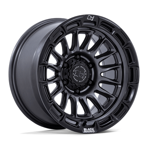 Black Rhino Hard Alloys BR025 RIVAL, 17X9, 6X139.7, ET-12, CB106.1, MATTE GUNMETAL W/ MATTE BLK-LP BR025AB17906812N