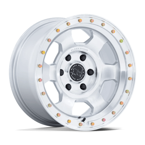 Black Rhino Hard Alloys BR029 TROOPER, 17X8.5, 5X127, ET-10, CB71.5, GLOSS SILVER W/ MACHINED FACE BR029SD17855010N