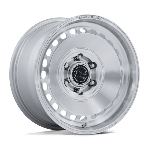 Black Rhino Hard Alloys BR036 BASIN, 17X8.5, 6X135, ET0, CB87.1, GLOSS SILVER W/ MACHINED FACE BR036SD17856300
