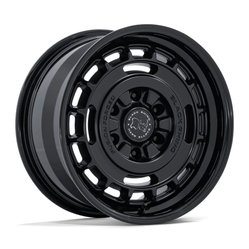 Black Rhino Hard Alloys BR600 VAGABOND, 17X8, 6X139.7, ET32, CB106.1, MATTE BLACK W/ GLOSS BLACK LIP BR600MB17806832