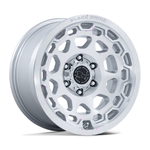 Black Rhino Hard Alloys BR026 CONGO, 17X8.5, 5X114.3, ET25, CB72.56, GLOSS SILVER W/ MACHINED FACE BR026SD17851225