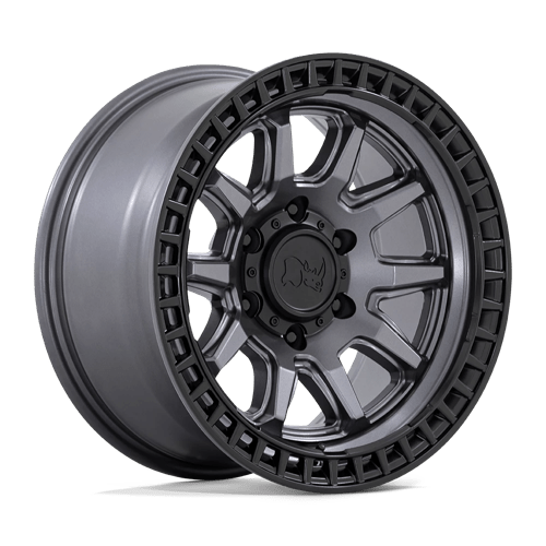 Black Rhino Hard Alloys CALICO, 17X8.5, 5X127, ET0, CB71.5, MATTE GUNMETAL W/ M-BLACK LIP BR001AB17855000