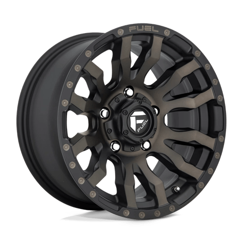 Fuel 1PC D674 BLITZ, 16X8, 5X139.7, ET1, CB108, MATTE BLACK DOUBLE DARK TINT