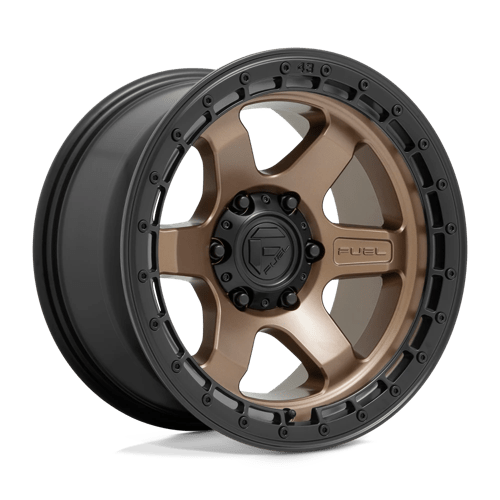 Fuel 1PC D751 BLOCK, 17X9, 6X135, ET1, CB87.1, MATTE BRONZE W/ BLACK RING