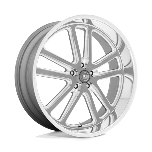 US Mag 1PC U130 BULLET, 24X9, 5X127, ET1, CB78.1, TEXTURED GUNMETAL W/ MILL EDGE
