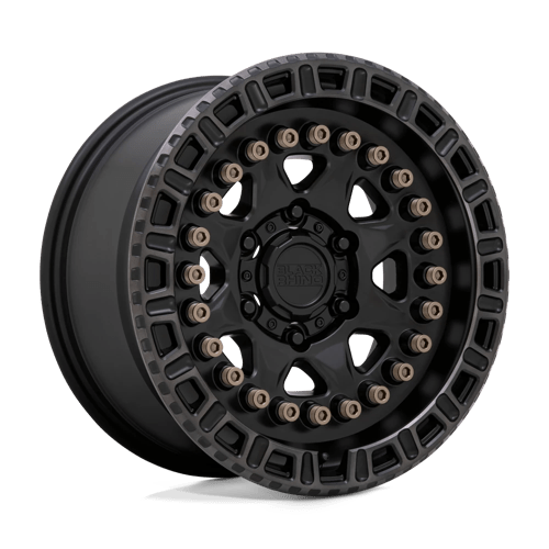 Black Rhino Hard Alloys CARBINE, 20X9, 6X139.7, ET0, CB112.1, MATTE BLACK W/ MACH TINT RING 2090CBN06140M12