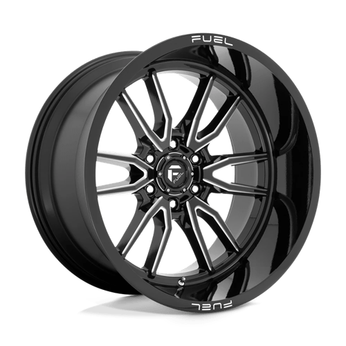 Fuel 1PC D761 CLASH, 22X12, 6X139.7, ET-44, CB106.1, GLOSS BLACK MILLED