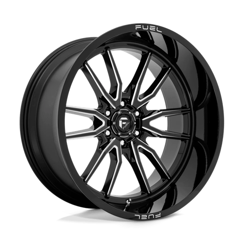 Fuel 1PC D761 CLASH, 24X12, 6X135, ET-44, CB87.1, GLOSS BLACK MILLED