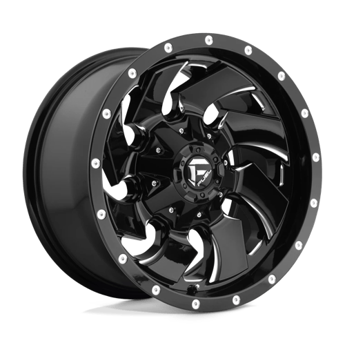 Fuel 1PC D574 CLEAVER, 17X9, 6X135/6X139.7, ET-12, CB106.1, GLOSS BLACK MILLED