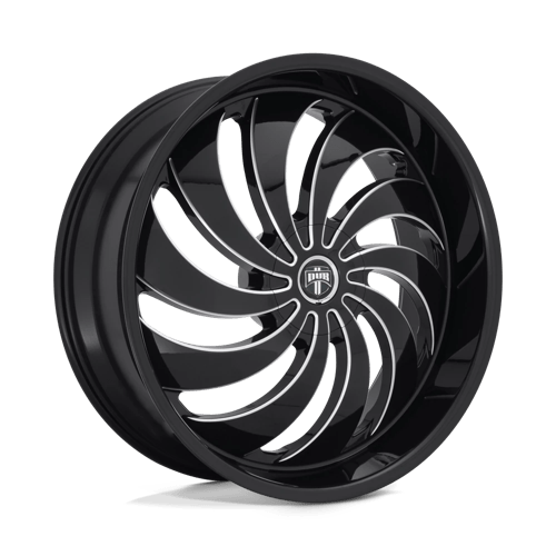 DUB 1PC S242 COJONES, 24X9, 5X114.3/5X120, ET25, CB72.56, GLOSS BLACK MILLED S242249052+25