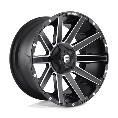 Fuel 1PC D616 CONTRA, 22X10, 5X139.7/5X150, ET-18, CB110.1, MATTE BLACK MILLED