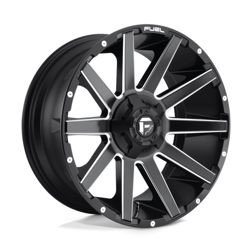Fuel 1PC D616 CONTRA, 20X9, 6X135/6X139.7, ET1, CB106.1, MATTE BLACK MILLED