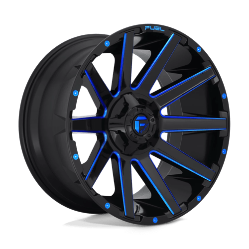 Fuel 1PC D644 CONTRA, 20X10, 5X139.7/5X150, ET-18, CB110.1, GLOSS BLACK BLUE TINTED CLEAR