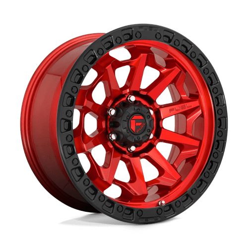 Fuel 1PC D695 COVERT, 17X9, 6X135, ET1, CB87.1, CANDY RED BLACK BEAD RING