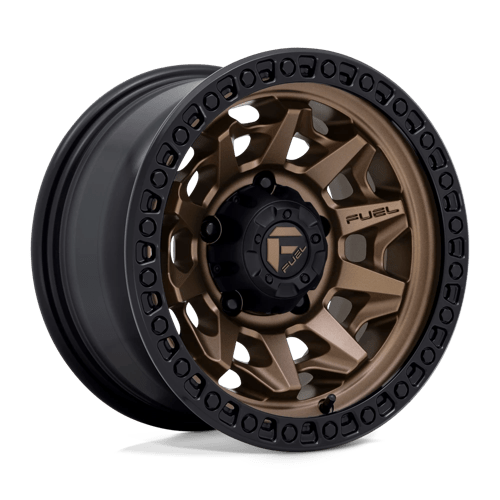 Fuel 1PC D696 COVERT, 15X8, 5X139.7, ET-12, CB108, MATTE BRONZE BLACK BEAD RING