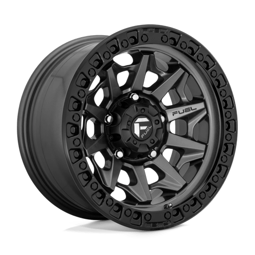 Fuel 1PC D716 COVERT, 20X10, 5X139.7, ET-18, CB87.1, MATTE GUNMETAL BLACK BEAD RING D7162000B547