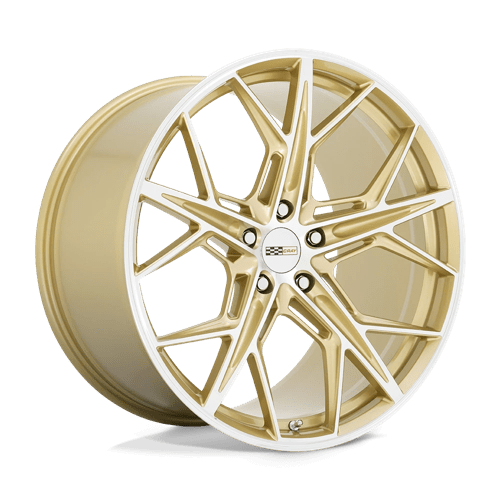 Cray HAMMERHEAD, 22X12, 5X120, ET52, CB67.06, GLOSS GOLD W/ MIRROR CUT FACE 2212HMH525120L67