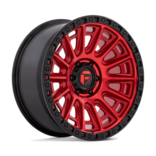 Fuel 1PC D834 CYCLE, 20X9, 6X139.7, ET1, CB106.1, CANDY RED W/ BLACK RING D83420908450E