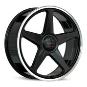 Giovanna Cinque, Deep Profile, 24x10, 6x135/6x139.7, ET15, CB108, Gloss Black Polished Lip